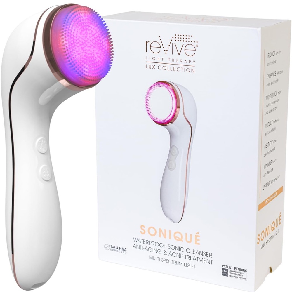 Sonique Sonic Facial Cleanser - White and Pink